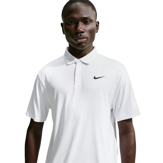 Nike Heren Performance Poloshirt met Korte Mouwen (Wit, Zwart) - Image 2