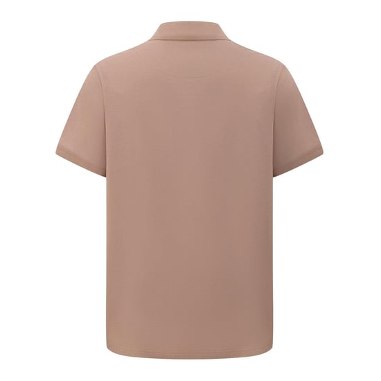Pretty Green Heren Katoenen Polo Shirt (Donker Beige) - Image 2