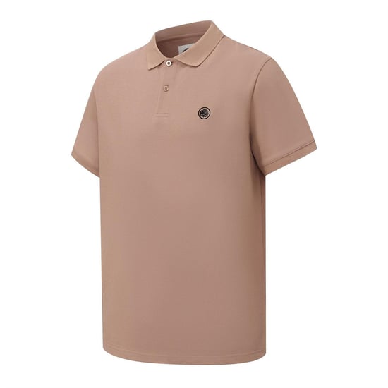 Pretty Green Heren Katoenen Polo Shirt (Donker Beige) - Image 3
