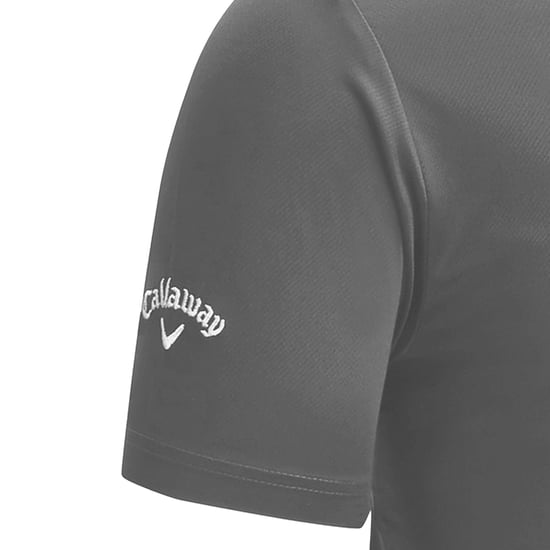 Callaway Heren Swing Tech Solid Colour Polo Shirt (Grijs) - Image 3