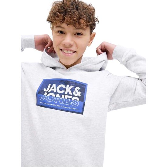Jack And Jones Kinderen/Kinderen Logan Regular Hoodie (Wit gemêleerd) - Image 4