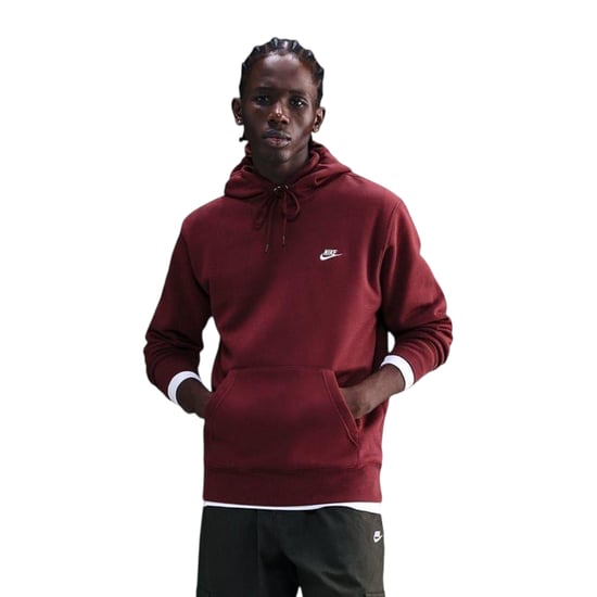 Nike Heren Club Fleece Pullover Hoodie (Team Rood) - Image 2
