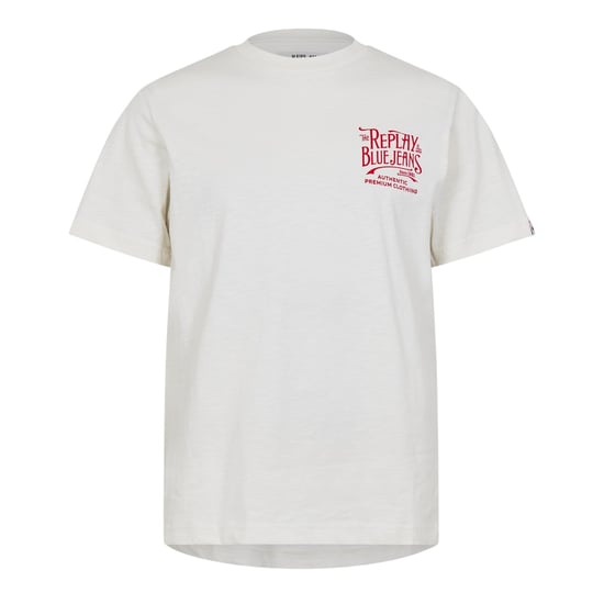 Replay Mannen Back Jeans Logo T-Shirt (Wit) - Image 1