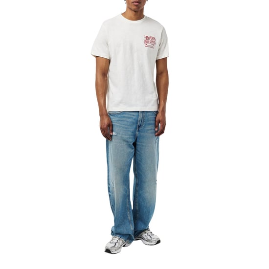 Replay Mannen Back Jeans Logo T-Shirt (Wit) - Image 5