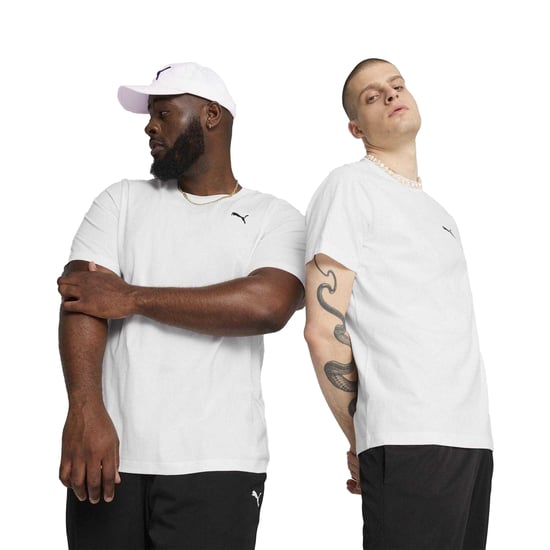 Puma Heren T-shirt met klein logo, normale pasvorm (Poema Wit) - Image 1