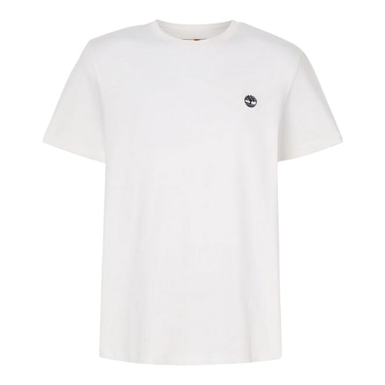Timberland Heren-T-shirt met ronde hals en ‘River’-borduursel (Wit) - Image 2