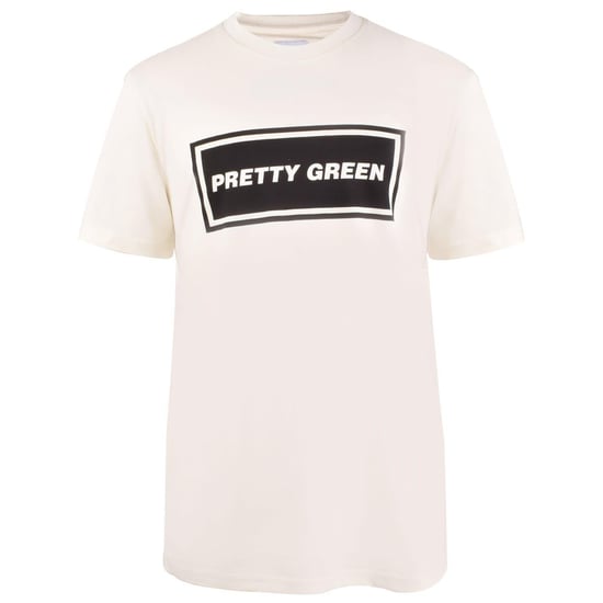 Pretty Green Heren Iconisch T-Shirt (Wit) - Image 1