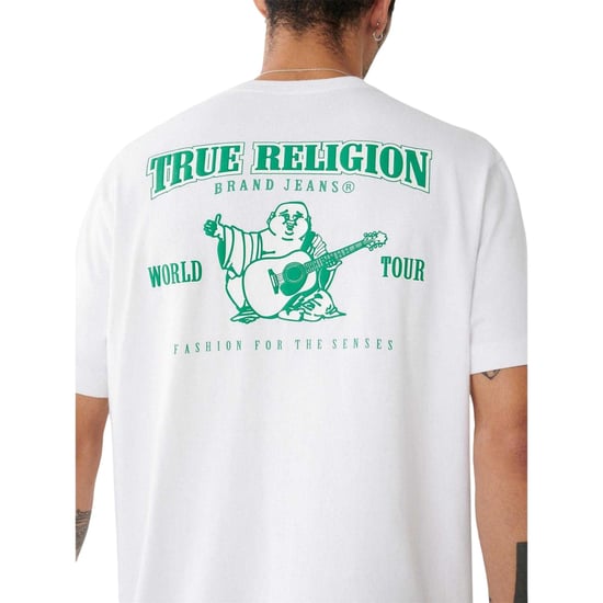 True Religion Heren Heritage T-shirt met rugprint (Optisch Wit) - Image 2