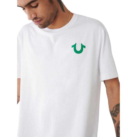 True Religion Heren Heritage T-shirt met rugprint (Optisch Wit) - Image 3