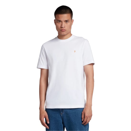 Farah Heren Logo Regular T-Shirt (Wit) - Image 1