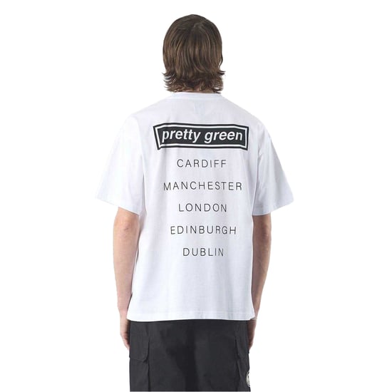 Pretty Green Porsche Live Forever Tour T-shirt voor heren (Wit) - Image 4