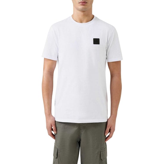 Patrick Heren-T-shirt met patch (Wit) - Image 3
