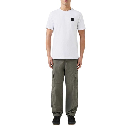 Patrick Heren-T-shirt met patch (Wit) - Image 4