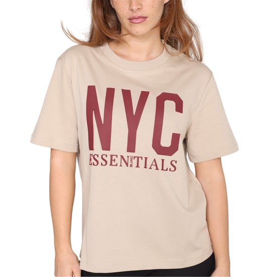 Blank Essentials Dames/Dames Newyork Grafisch T-Shirt (Zomerzand) - Image 3