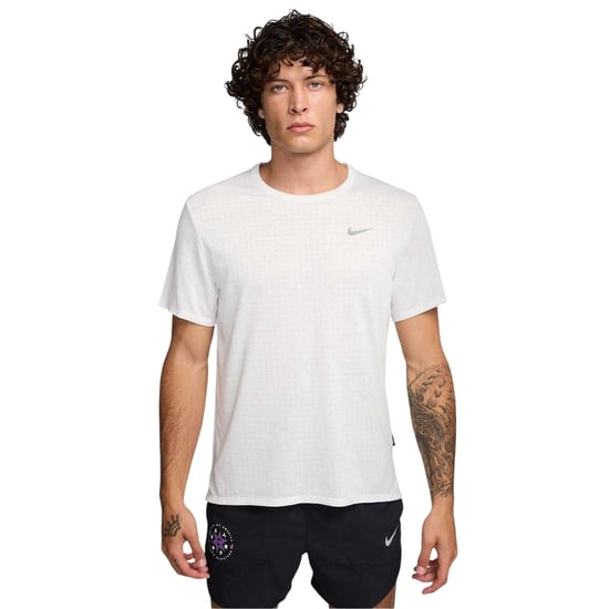 Nike Miler Dri-FIT T-shirt met ronde hals voor heren (Wit) - Image 1