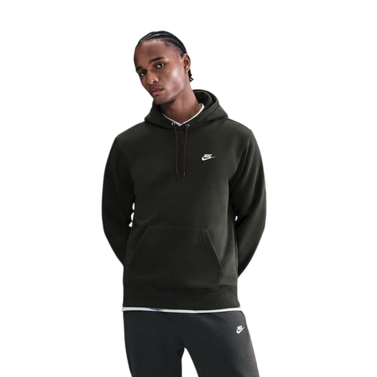 Nike Heren Club Fleece Pullover Hoodie (Sequoia Rood) - Image 2