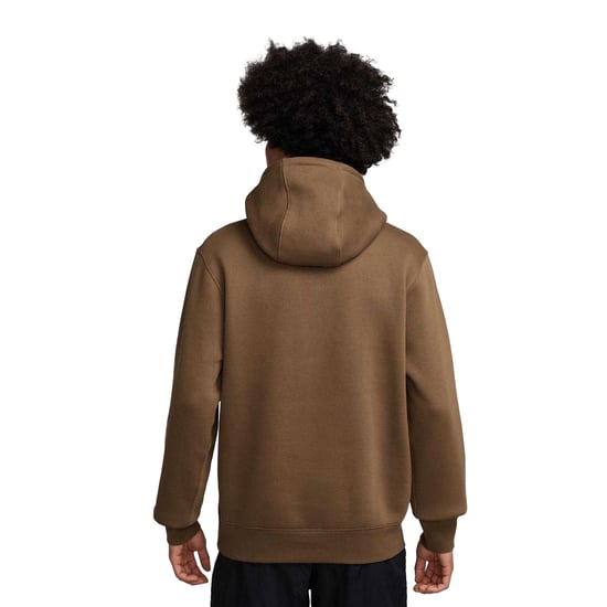 Nike Heren Club Fleece Pullover Hoodie (Moshout bruin) - Image 2