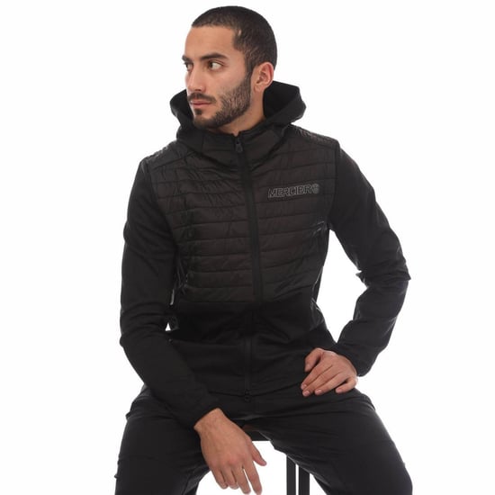 Mercier Heren Dynamic Full Zip Hoodie (Zwart) - Image 1