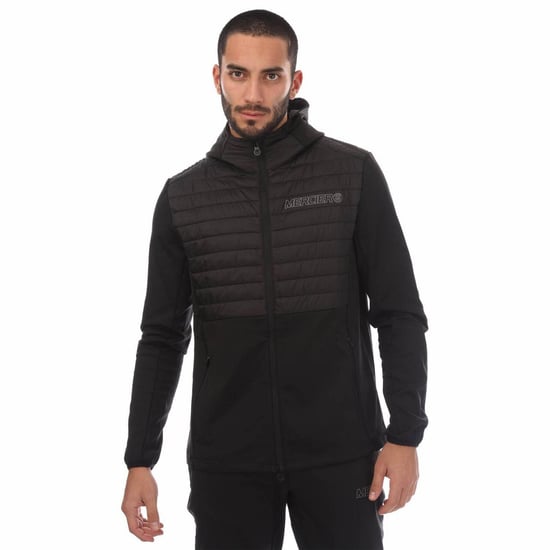 Mercier Heren Dynamic Full Zip Hoodie (Zwart) - Image 2