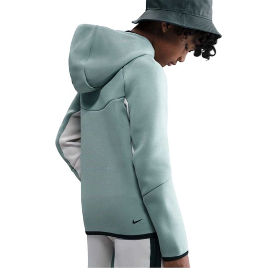 Nike Technische fleece-hoodie met doorlopende rits voor kinderen (Salie/Pruim) - Image 2