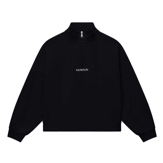 Napapijri Dames/Dames Almas Sweatshirt met Kwartrits (Zwart) - Image 2