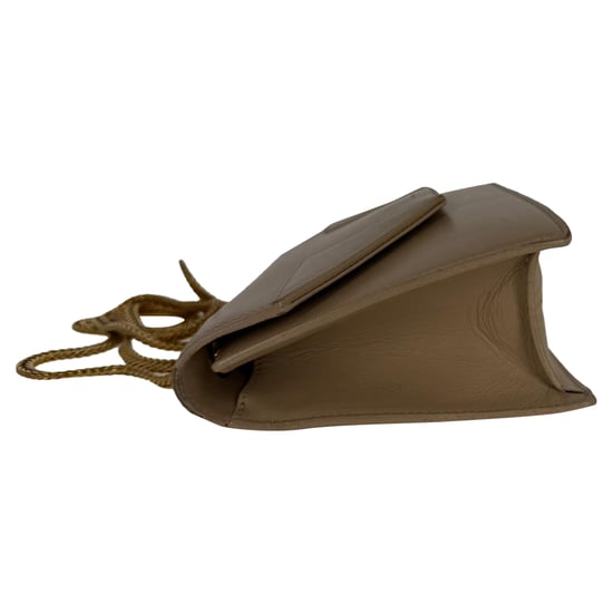 Saint Laurent Betty Crossbodytas in beige leer - Image 5