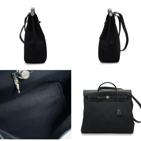 Hermes Vintage stoffen schoudertas Herbag - Image 3