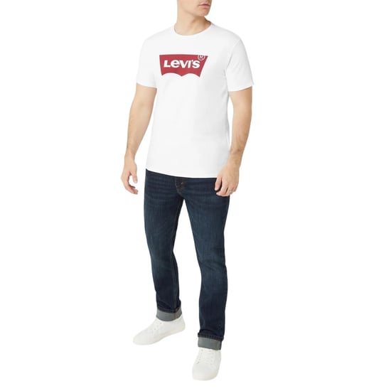 Levis Heren Batwing Logo T-Shirt (Wit/rood) - Image 4