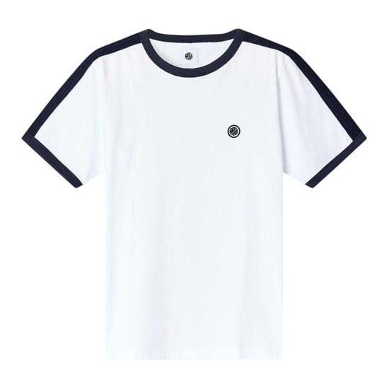 Pretty Green Heren Denton Katoen Regular T-shirt (Wit) - Image 1