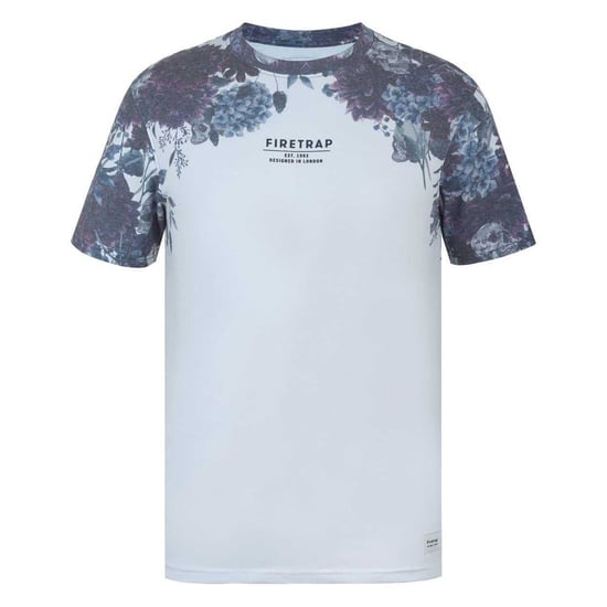 Firetrap Heren T-shirt met all-over print (Wit) - Image 1