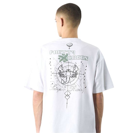 Pretty Green Heren Rising Schorpioen Crew Hals T-shirt (Wit) - Image 3