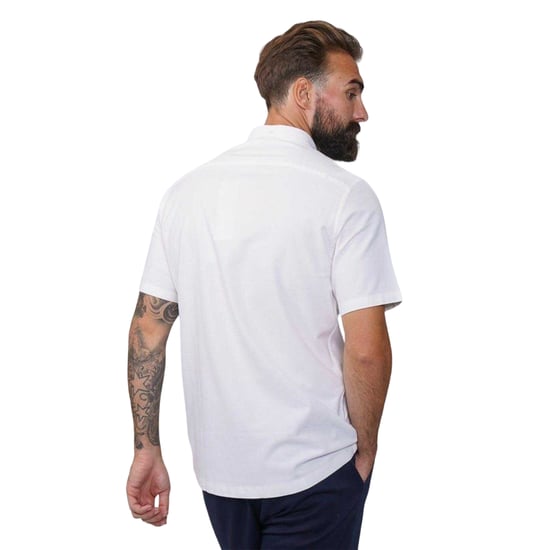 Firetrap Heren Klassiek Oxford Overhemd (Wit) - Image 2