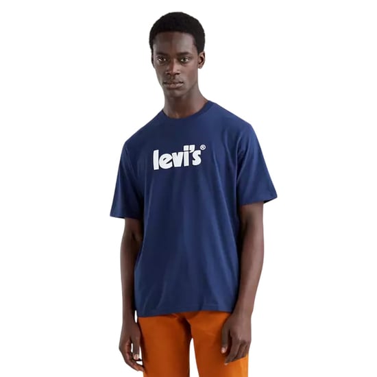 Levis Heren-T-shirt van katoen met ruime pasvorm en korte mouwen (Donkerblauw) - Image 3