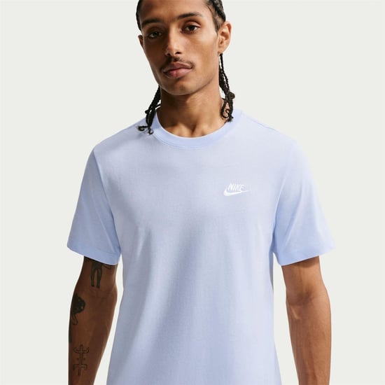 Nike Heren Club T-Shirt (Hydroblauw) - Image 1