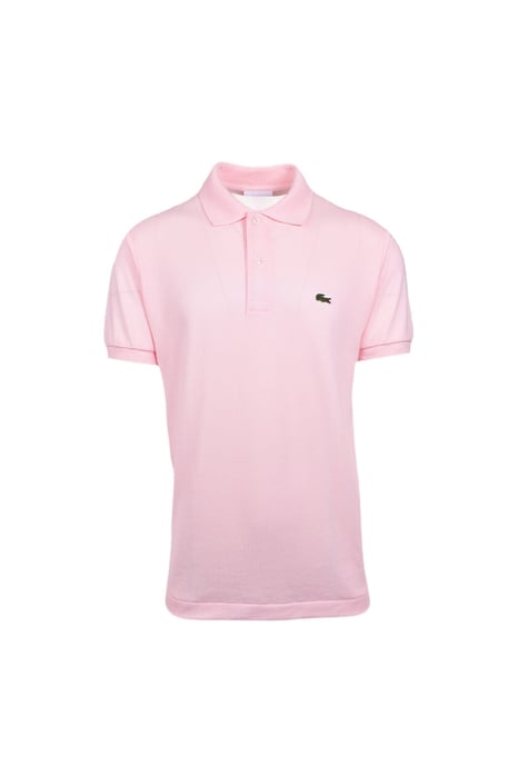 Lacoste Basic Logo Pique Regular Fit Polo Shirt Pale Pink - Image 1