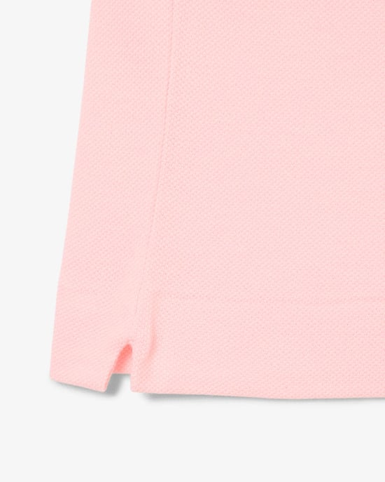 Lacoste Basic Logo Pique Regular Fit Polo Shirt Pale Pink - Image 6