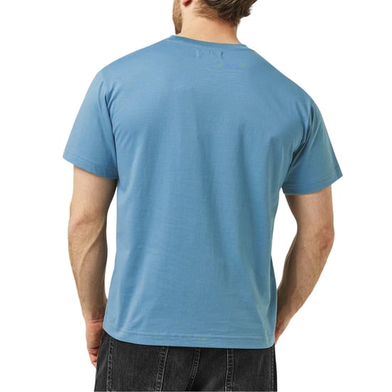 Replay Heren Motorfiets Katoen Normaal T-Shirt (Blauw) - Image 4