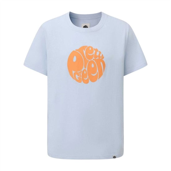 Pretty Green Heren T-shirt katoen met logo (Lichtblauw) - Image 1