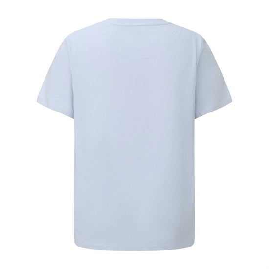 Pretty Green Heren T-shirt katoen met logo (Lichtblauw) - Image 2
