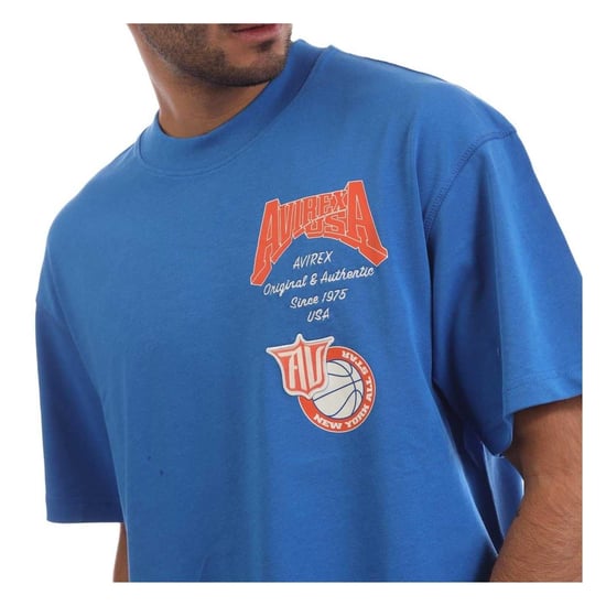 Avirex Heren Mccarren Oversized T-shirt (Blauw) - Image 4