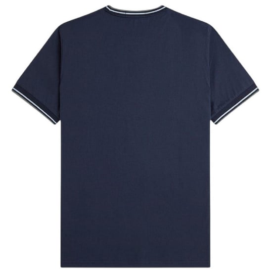 Fred Perry Heren T-shirt met tip (Airforce Blauw) - Image 2