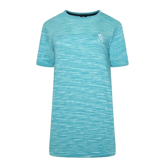 Gym King Heren Crew Neck Slim T-Shirt (Oceaan Blauw) - Image 1