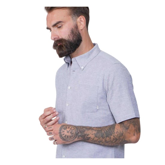 Firetrap Heren Klassiek Oxford Overhemd (Blauw) - Image 3