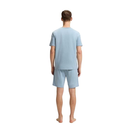 Boss Heren T-shirt met ronde hals en korte mouwen in mix-and-match-stijl (Blauw) - Image 2