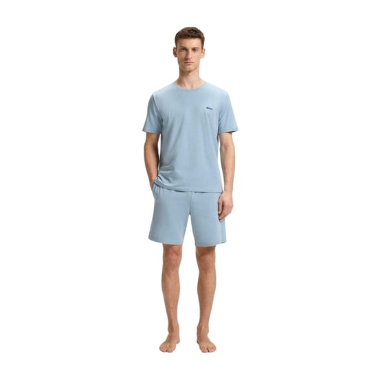 Boss Heren T-shirt met ronde hals en korte mouwen in mix-and-match-stijl (Blauw) - Image 4