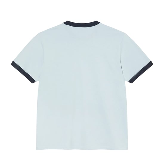 Pretty Green Heren Ringer Logo T-shirt (Lichtblauw) - Image 2