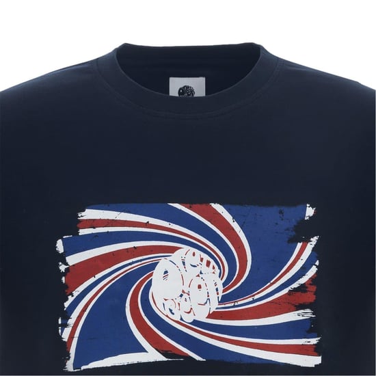 Pretty Green Heren Swirl Logo T-Shirt (Marine) - Image 3