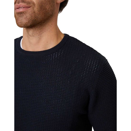 Threadbare Heren Yarra-trui met structuur, normale pasvorm (Marine) - Image 3