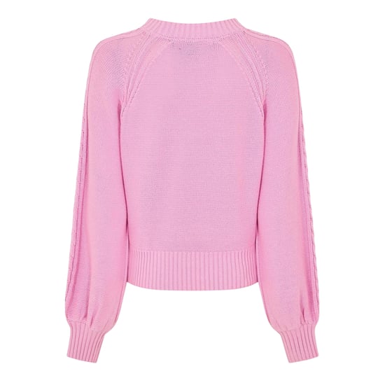 French Connection Dames/dames Kabelbrei-jumper (Bubblegum Roze) - Image 3