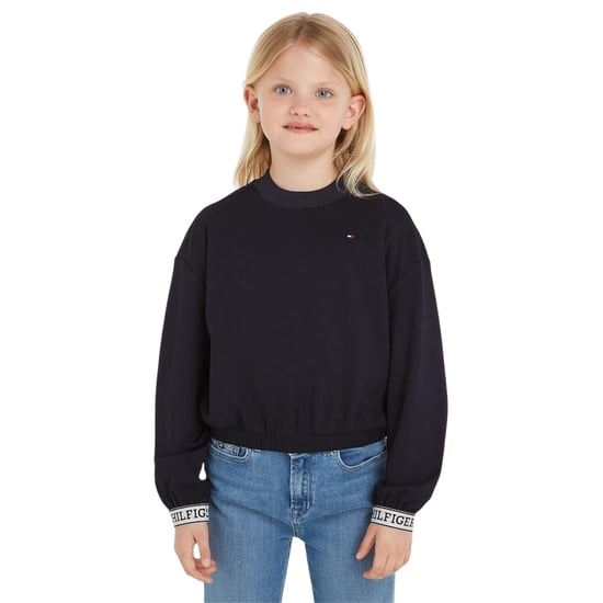 Tommy Hilfiger Kinder/Kids Tape Crew Hals Trui (Woestijnlucht) - Image 1